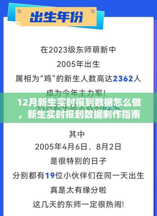 新生实时报到数据制作指南,从入门到精通的详细步骤介绍