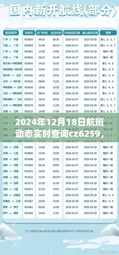 以CZ6259航班为例,2024年航班动态实时查询系统评测及航班动态实时查询
