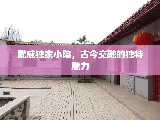 武威独家小院,古今交融的独特魅力